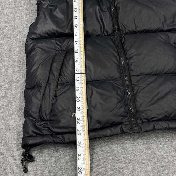 The North Face 700 Goose Down Puffer Vest Black Hideaway Hood Women's Medium - Picture 12 of 16